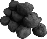 The Stove Wizard Ceramic Small Coals for Living Flame Fires 10 Coals UK view 5