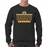 Wright & Ditson NHL Adult Charcoal True Fan Crewneck Sweatshirt - Unisex Pullover - Cotton Poly Blend - Ultimate Comfort