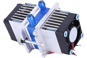 POCREATION Peltier Water Chiller DC12V Thermoelectric Cooling System - Dual Chip 144W Semiconductor TEC1-12706 Cooler (Single Unit)