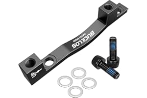 BUCKLOS PM/is Front Rear 180/203mm Disc Brake Caliper Mount Adapter Gear Parts Accessories, CNC Machined Aluminum Alloy Rotor Adapter with Bolts