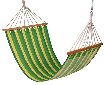 Hangit Cotton Hammock (Green Leaf, 335 Centimeters)