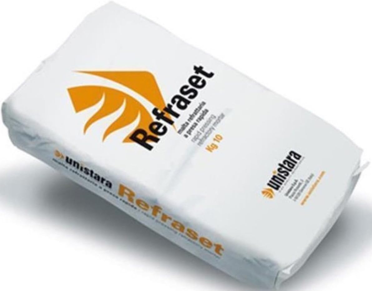 Malta Refrattaria Per Forni A Legna - Sacco Da 10 Kg, Resistente Fino A 1000°C, A Presa Aerea - Foto 8