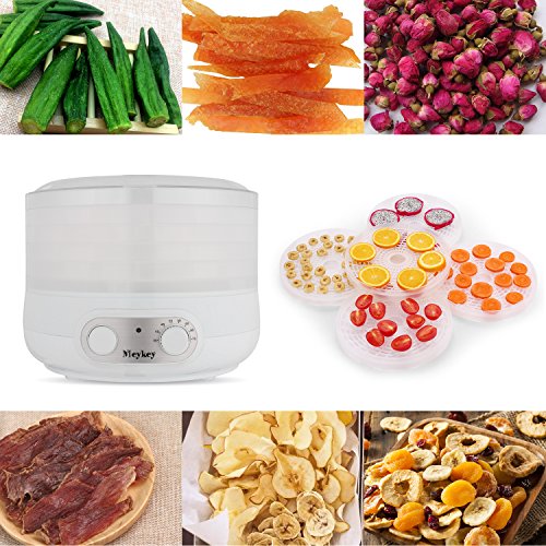 Food Dehydrator Machine jerky with Five Tray, BPA Free - Thumbnail 5