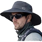 Cooling Sun Hat for Men Women,Wide Brim Bucket Hat Foldable Boonie Hat for Fishing Hiking Garden Safari Beach