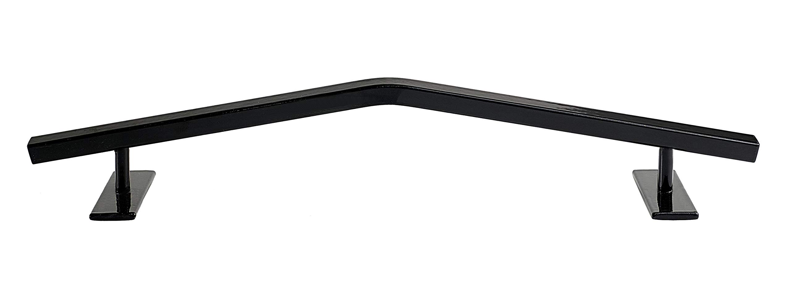 Fingerboard Rail Metal Solid Square Steel V Grind Rails Ramp and Skate Parks (R7) (Black)