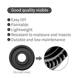 EIFHYT 2 Pack Moldeds PU Ceiling Medallions for