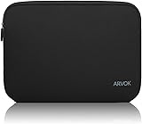 Arvok 11-12 Inch Laptop Sleeve Multi-color & Size Choices Case/Water-resistant Neoprene Notebook Computer Pocket Tablet Briefcase Carrying Bag/Pouch Skin Cover For Acer/Asus/Dell/Lenovo, Black