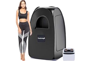VitaLiving Portable Sauna Box, Home Sauna Tent, Portable Sauna for Home with 2.6L Steamer, Steam Sauna, Personal Indoor at Home Sauna, Steam Saunas for Home