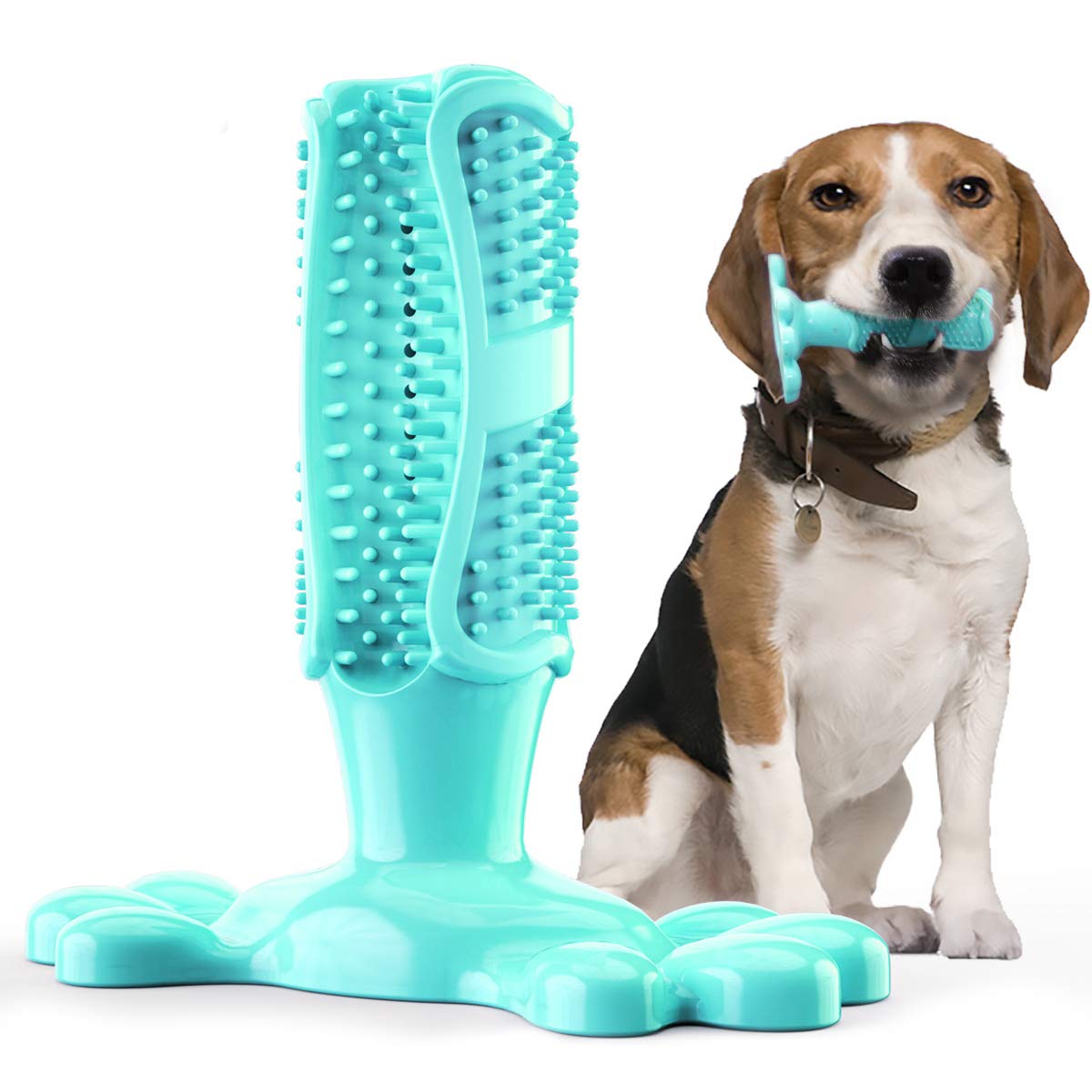 LQRLY Dog Chew Toy, Dog Toothbrush Toy Dental Care Teeth Cleaning Dog Chewing Toy