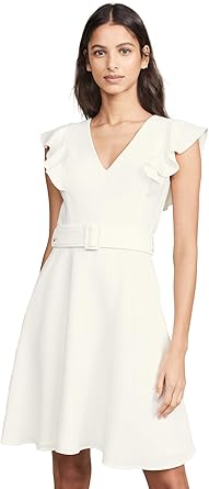 black halo white dress