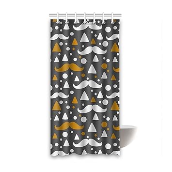 Amazon Com Shower Curtains Beard Bathroom Curtains With Digital