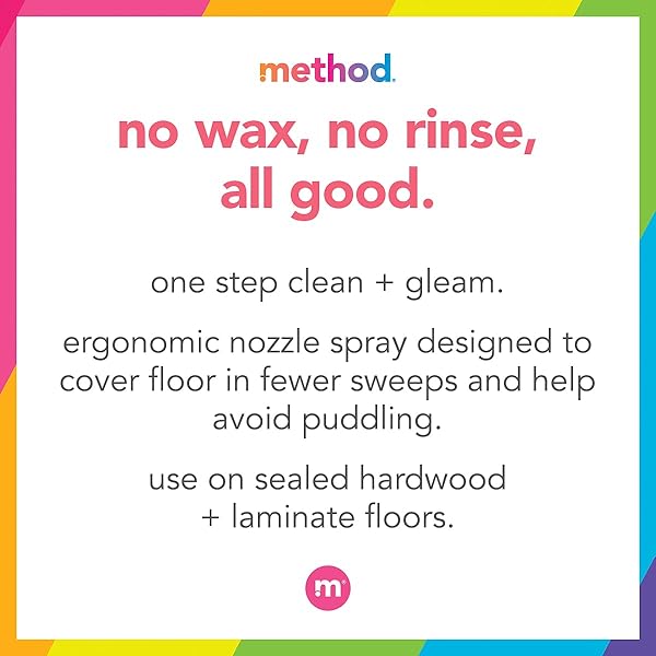 METHOD SQUIRT + MOP HARDWOOD FLOOR CLEANER, ALMOND, 25 OUNCE