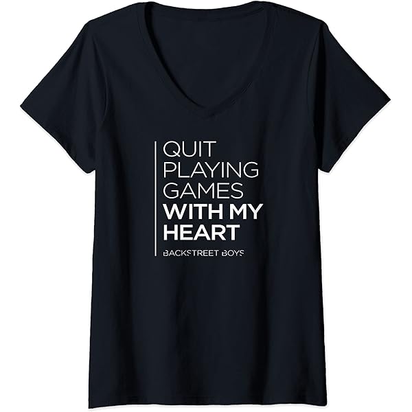 Amazon.com: Womens Backstreet Boys - I Heart BSB V-Neck T