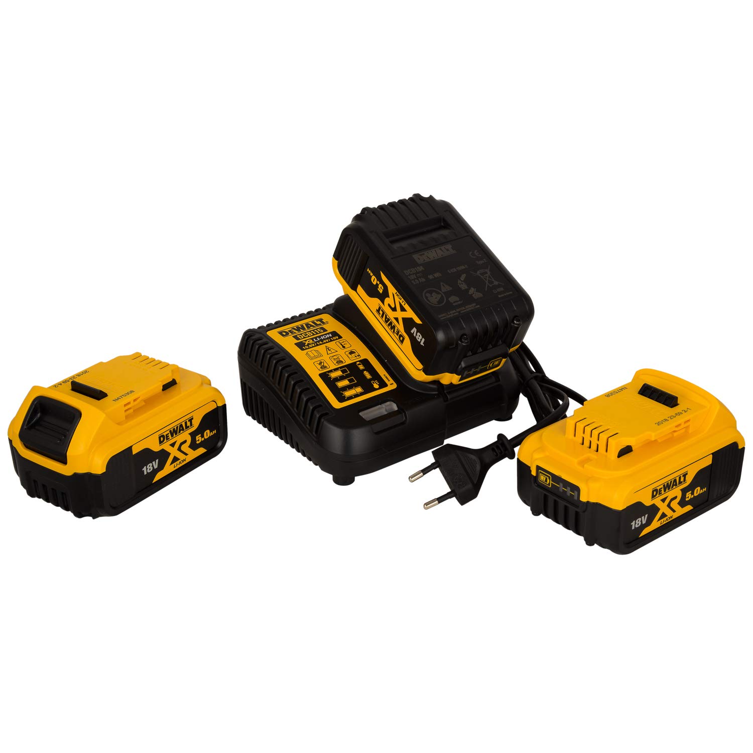 DEWALT DCB115P3-QW Battery Starter Kit, Pack of 1, Yellow/Black
