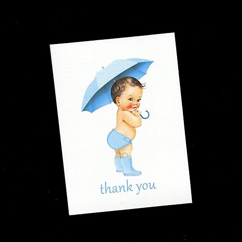 Amazon Com Thank You Cards For Baby Shower Baby Boy Holding