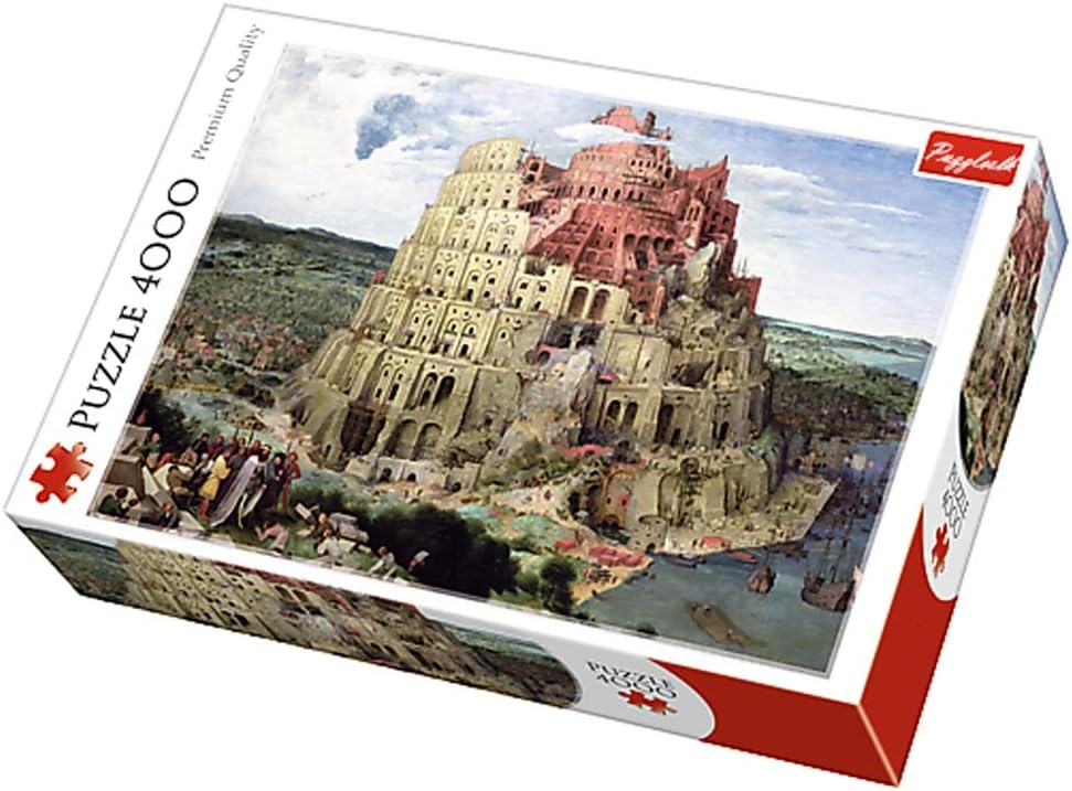 4000 Pieces Large Jigsaw Puzzle for Adults Kids，Tower of Babel,Colorful IQ Game Intelligent Educational Toys,DIY Home Decoration,136x96cm