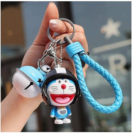 Amazon Co Jp 子供と大人のための漫画キーチェーンチャーム ドラえもんキーリングかわいいキーチェーン車のキーチェーン 適しました Color Blue Bell Cat 1 ホーム キッチン