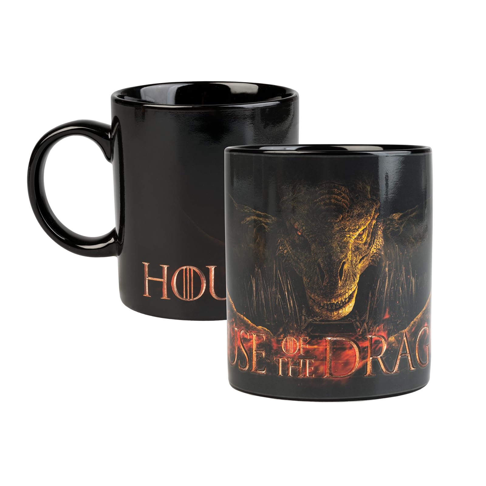 Grupo Erik Heat Changing Mug - House of The Dragon Gifts | 12.3 oz - 350 ml Coffee Mug Tea, Cool Mugs and Cups | Game of Thrones Gifts Under 15 Pounds, Game of Thrones Merchandise