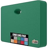 GORILLA GRIP Extra Thick Patent Pending Supportive Foam Kneeling Pad, Large Cushion Knee Pads for Gardening, Baby Bath Time, Dirt and Water Resistant, Workout and Garden Supplies, 17.5x11, Green