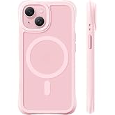 ORNARTO for iPhone 15 Case for Women &amp; Girls, Chalk Pink | 20FT Drop Protection, Slim &amp; Lightweight, Yellowing-Resistant, AirBuffer Corners, Compatible with MagSafe, Translucent Matte