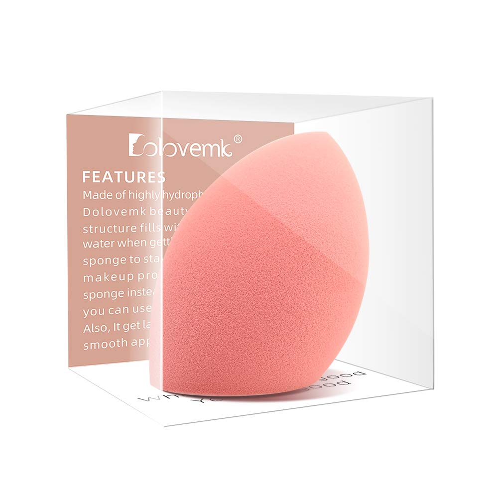 Dolovemk Large Makeup Sponges Blender Supple Foundation Sponge with a Flat Angle, Body Makeup Sponge Powder Puff Soft Beauty Sponge Blender Latex-Free for Foundation Bronzers Highlighters Body Makeup