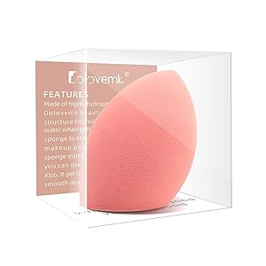Dolovemk Large Makeup Sponges Blender Supple Foundation Sponge with a Flat Angle, Body Makeup Sponge Powder Puff Soft Beauty Sponge Blender Latex-Free for Foundation Bronzers Highlighters Body Makeup
