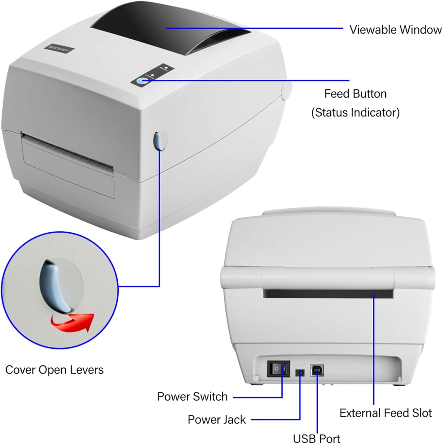 besteasy thermal printer