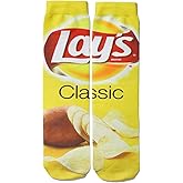 ARIYIDA Unisex Funny Crazy Color 3D Puzzle Stripe Food Pattern Athletic Sports Crew Tube Socks