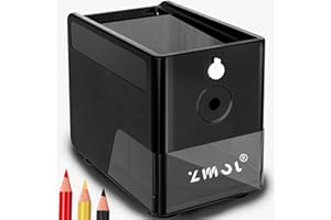 ZMOL Electric Pencil Sharpeners, Classroom Pencil Sharpener,Heavy Duty for 6-8mm Wooden/Colored Pencils,3 Sharpness Settings,Essential School Supply for Classroom Office Home