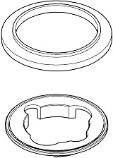GROHE Base Plate Chrome 48052000 Robust Durable Easy Clean view 3