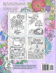 Positive Vibes Coloring Book for Adults: Over 40
