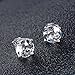 925 Sterling Silver Stud, Seven Colors Stud Earring Can Make You Enjoy The Selection (White Cz-7MM)