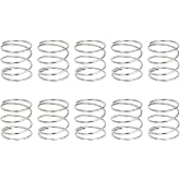 uxcell 10Pcs Compression Spring 0.9mm Wire Diameter x 15mm OD x 15mm Long | 304 Stainless Steel Extension Ballpoint Pen Pressure Springs for Shop Home Repairs, Silver