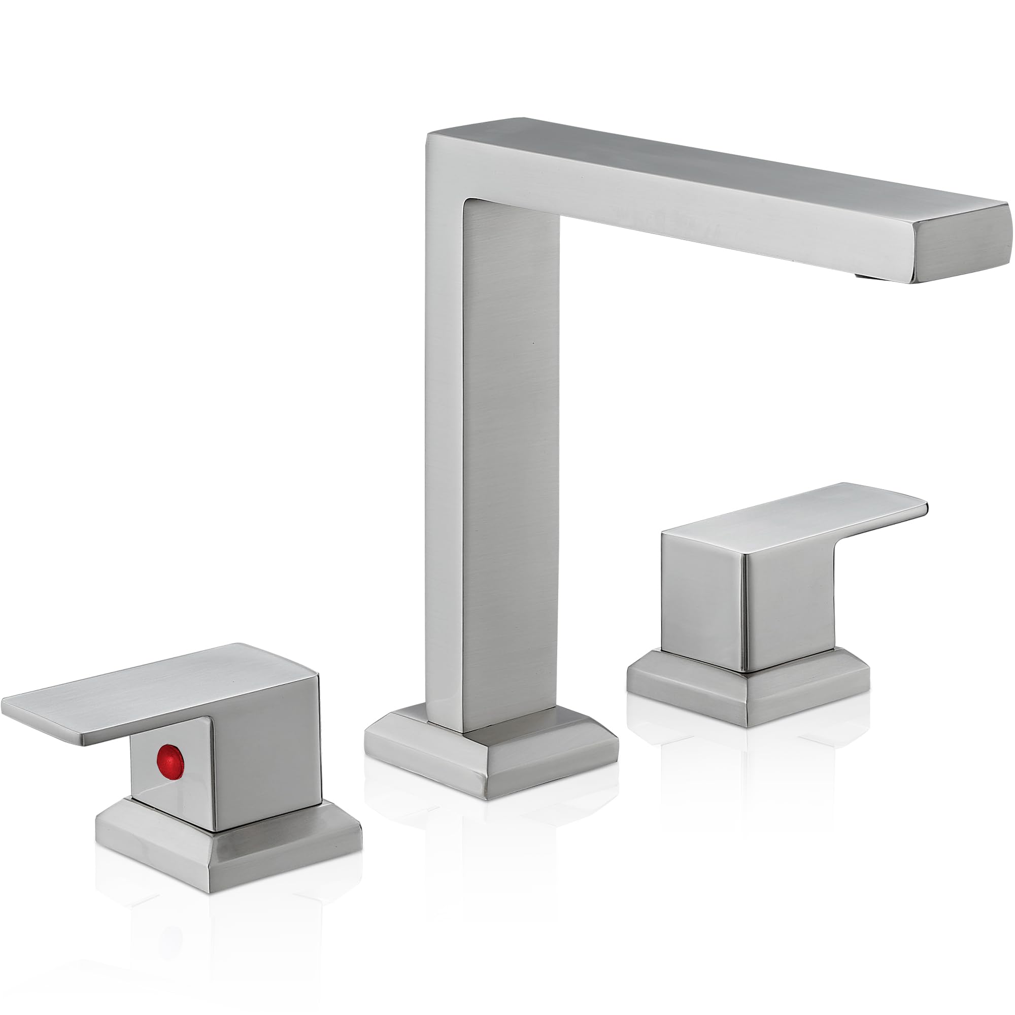 HEYMYTAP High Flow Roman Bathtub Faucet Set 2 Handle, Brushed Nickel ...