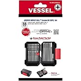 (US Model) VESSEL JISDRIVE Impact Ball Torsion Bit 33PC. Set