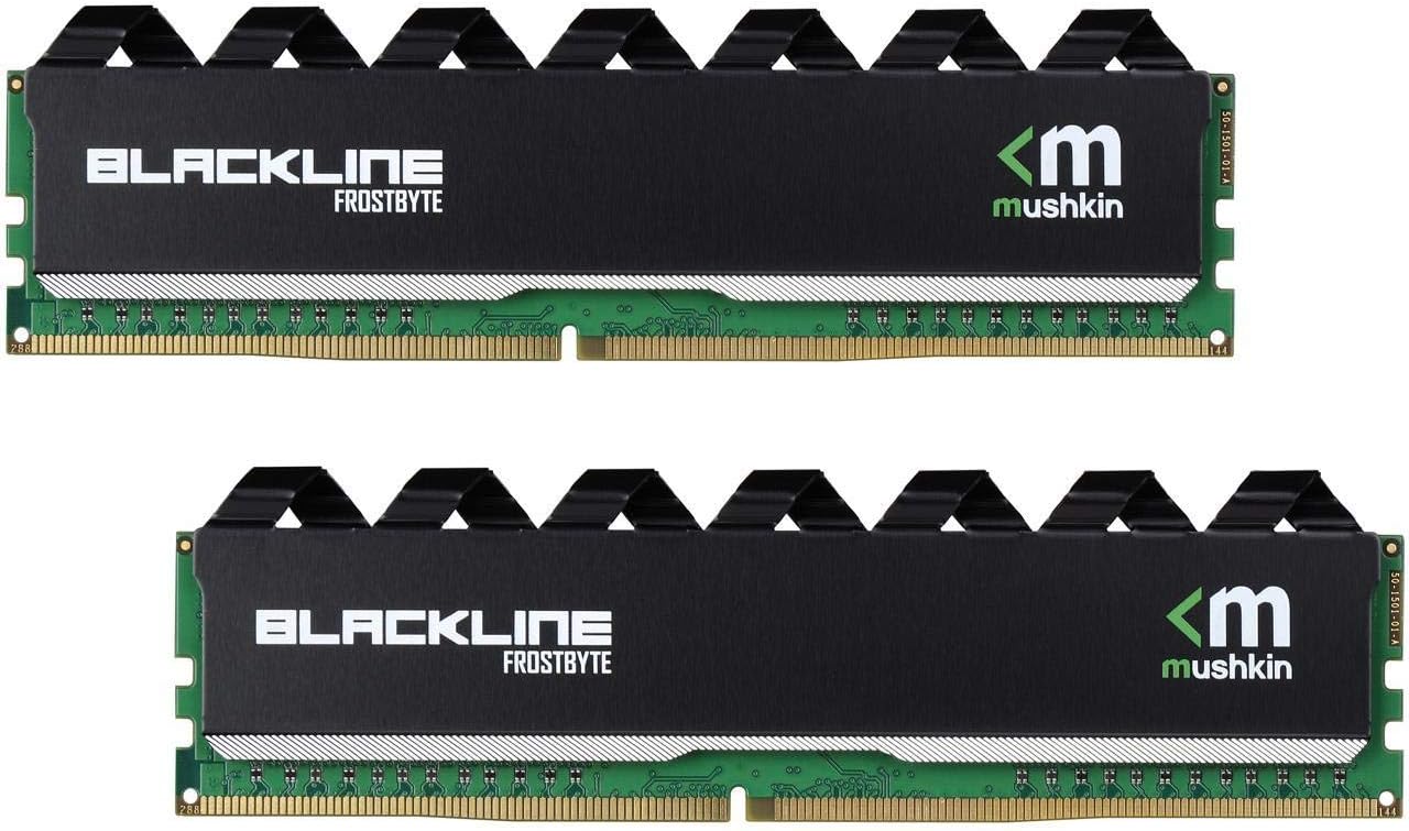 Mushkin Enhanced 16GB (2 x 8GB) Blackline DDR4 PC4-19200 2400MHz 288-Pin Desktop Memory Model MBA4U240FFFF8GX2
