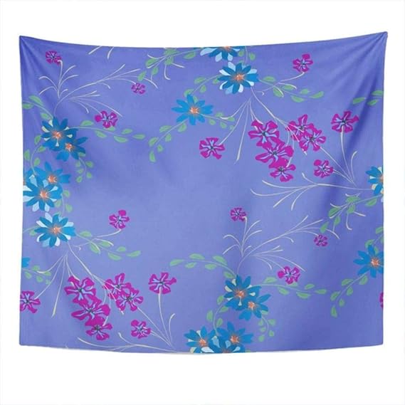 UUFTTNE Tapiz De Flores De Color Púrpura Sala De Estar Decoración del