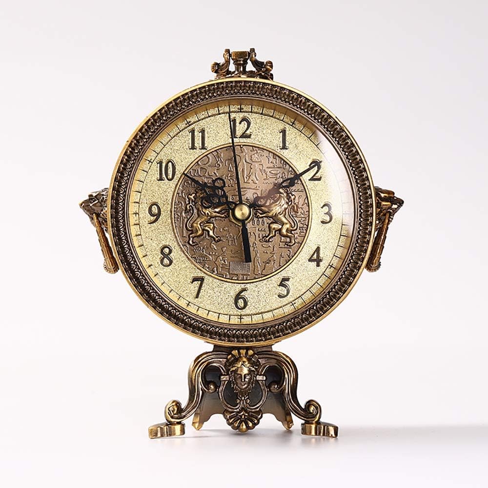 Horloge De Cheminée En Bois Massif Style Vintage – Mouvement Silencieux à Piles – Cadran Numérique Grand Format – 33,3 X 20,2 Cm - 2