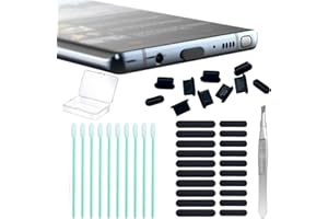 DUSHOCHN USB C Dust Plug, USB C Port Cover Phone Speaker Cover,Compatible w/iPhone 15, Galaxy S24-S20, Pixel, MacBook, iPad, Switch & All Type-C Ports (10-Pack)