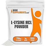 BulkSupplements.com L-Lysine HCl Powder - Amino Acid Lysine - L-Lysine 500mg Powder - Lysine Supplement - L Lysine Powder - L