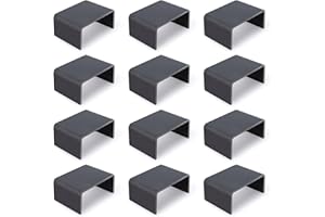 Lonffery 2x4 Steel Trailer Stake Pocket - 12PCS Weld-On Stake Pocket, Utility Trailer Accessories, Heavy Duty Truck Side Pocket Tie Down