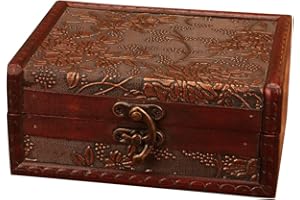 Treasure Box, Wooden Treasure Chest - Home Decorative Treasure Box for Trinkets,Taro Cards,Gifts and Home Decor, Home Decorat