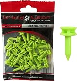 Graduated Tees Golf Lime Green 1 inch 35 Pack Plastic Tees The Golfers Club