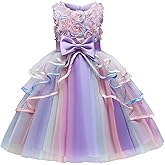 NNJXD Flower Girl Dress Kids Ruffles Lace Party Wedding Dresses