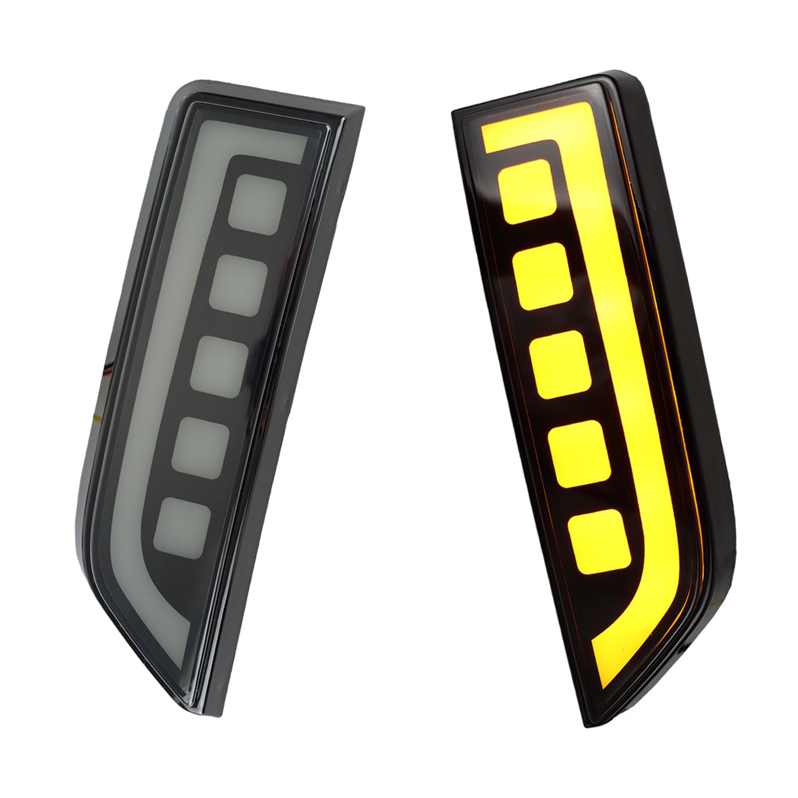 Photo 1 of Geegeetop d Housing Clear LED DRL Light Amber Sequential Flash Signal DRL Fender Side Marker Light Lamp Compatible with Ford Bronco 2021-2024 Sport Pickup Truck Front Fender Edge