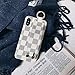 Boozuk iPhone X/Xs Case with Holder, Luxury Monogram PU Leather & TPU 2 in 1 Classic Style Shockproof Handheld Case for Apple iPhone X/Xs, 5.8
