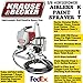 Airless Paint Sprayer Kit Krause & Becker. It Is 5/8 Horsepower. Made From Lightweight Stainless Steel Metal. Easy Cleaning and Durable. Easy Twist Pressure Control