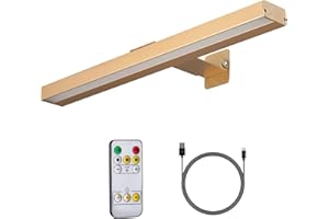 MIOBLUE Wireless Picture Lights with Remote,Rechargeable Battery Painting Light Display Lamp with 3 Lighting Modes,16inch Dim