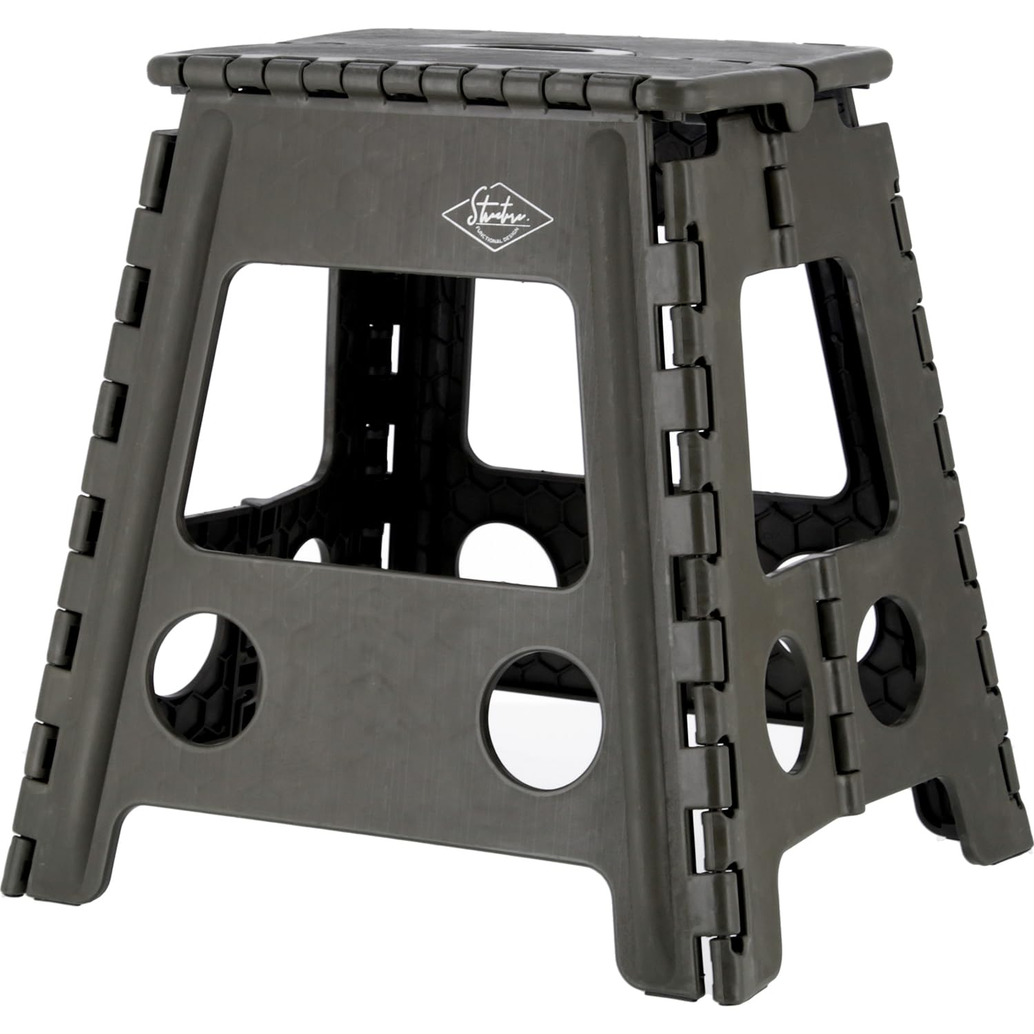 不二貿易 折りたたみ椅子 アウトドア 軽量 踏み台 折畳み コンパクト ステップ スツール 釣り キャンプ 花火大会幅39×奥行33×高さ39cm カーキ 86077商品画像