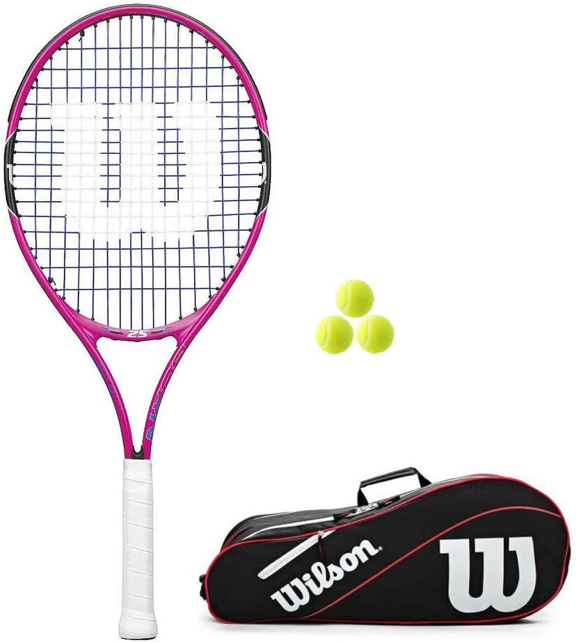 Wilson Junior Burn Pink Tennis Racquet (Bundle Options)